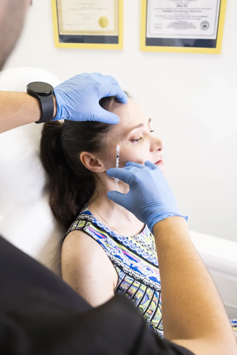 Anti-wrinkle injection treatment at 4D Skin Care Clinic