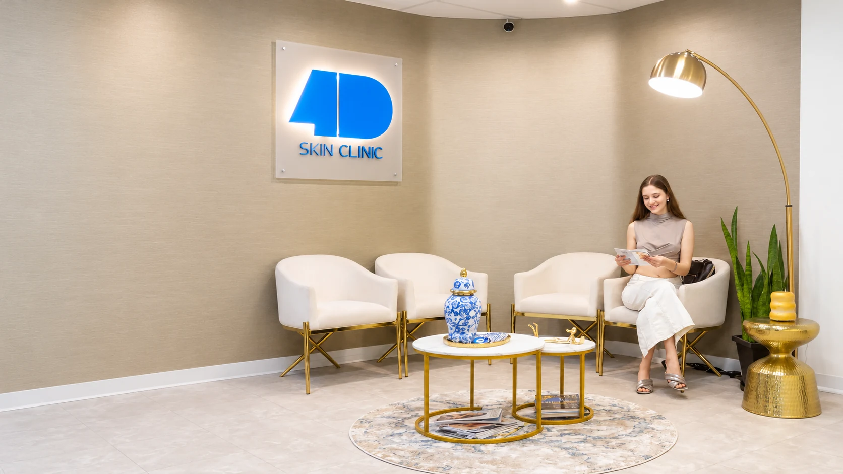 4D Skin Care Clinic reception in Edgemont Village, North Vancouver
